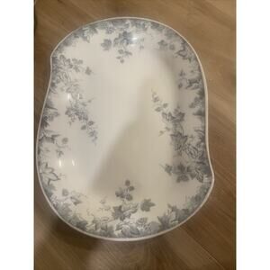 Johnson Brothers Semi Porcelain Serving Platter 14x10 Hop England Blue Gray